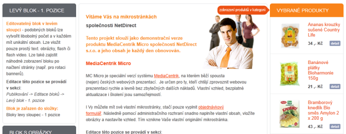 Zobrazení produktů v kategorii